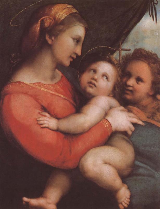 RAFFAELLO Sanzio The virgin mary and younger John Sweden oil painting art